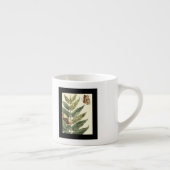 Butterflies en bladeren met zwart Lijst Espresso Kop (Rechts)