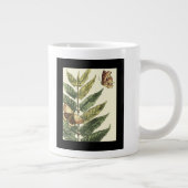 Butterflies en bladeren met zwart Lijst Grote Koffiekop (Rechts)