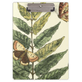 Butterflies en bladeren met zwart Lijst Klembord (Voorkant)