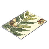 Butterflies en bladeren met zwart Lijst Notitieboek (Linkerzijde)