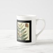 Butterflies en bladeren met zwart Lijst Porselein Kop (Rechts)