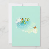 Butterflies en Bloedbloesems Weddenschap Kaart (Achterkant)