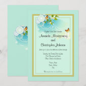 Butterflies en Bloedbloesems Weddenschap Kaart (Voorkant / Achterkant)