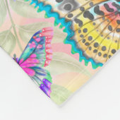 Butterflies en bloemen 9 Foto Collage Monogram Fleece Deken (Hoek)