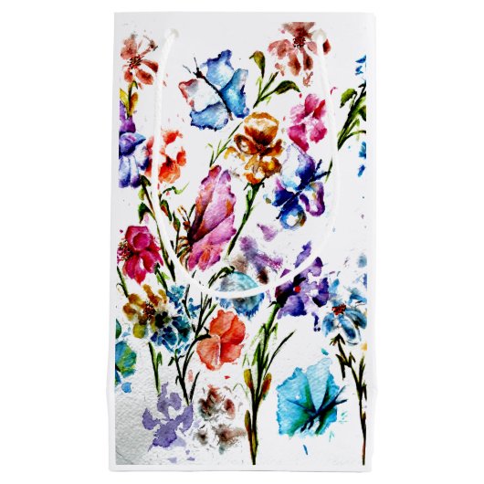 BUTTERFLIES EN BLOEMEN KLEIN CADEAUZAKJE (Voorkant)