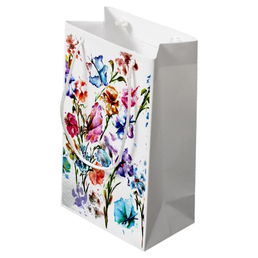 BUTTERFLIES EN BLOEMEN KLEIN CADEAUZAKJE (Achterkant Gekanteld)