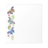 Butterflies en bloemen notitieblok (Voorkant)