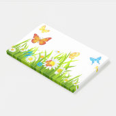 Butterflies en bloemen post-it® notes (Schuin)