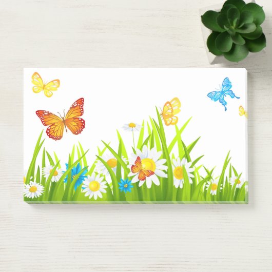 Butterflies en bloemen post-it® notes (Kantoor)