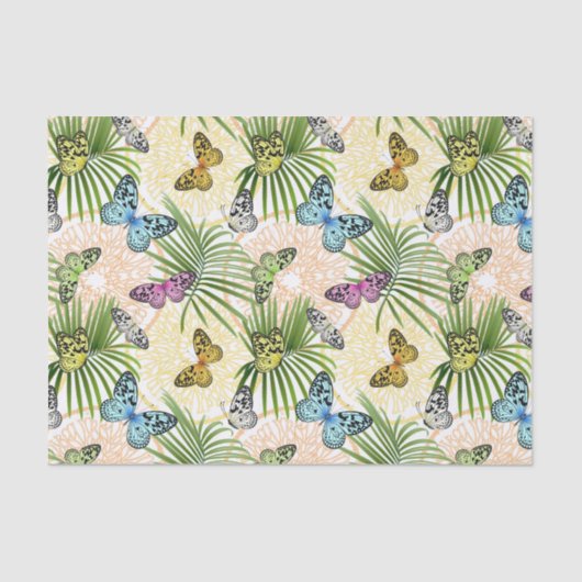 Butterflies en bloemen tissuepapier (Voorkant)