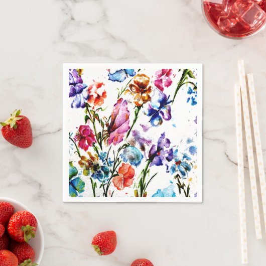 BUTTERFLIES EN BLOEMPAPIERNAPKINS SERVETTEN (Insitu)