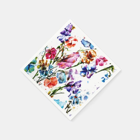 BUTTERFLIES EN BLOEMPAPIERNAPKINS SERVETTEN (Hoek)
