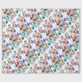 BUTTERFLIES EN BLOEMWRAPPAPIER CADEAUPAPIER (Vlak)