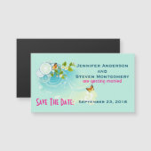 Butterflies en bloesems bewaren de datum (Voorkant / Achterkant)