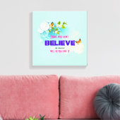 Butterflies en bloesems met een Magic Quote Canvas Afdruk (Insitu (Woonkamer))