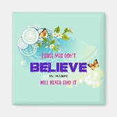 Butterflies en bloesems met een Magic Quote Magneet (Voorkant)