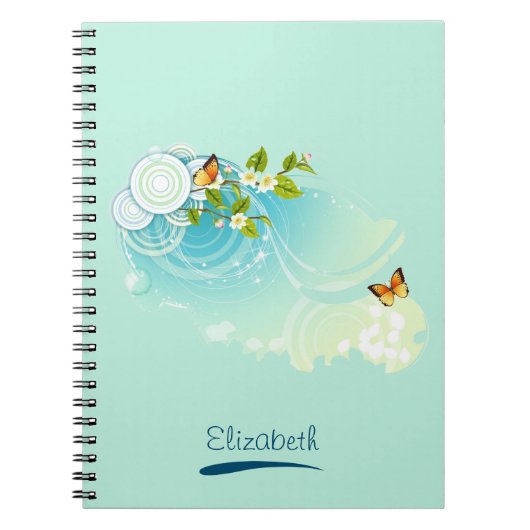 Butterflies en bloesems notitieboek (Voorkant)