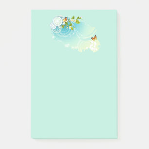 Butterflies en bloesems post-it® notes