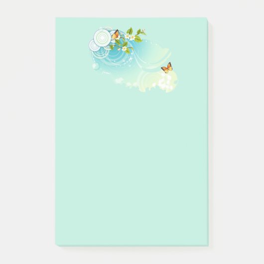 Butterflies en bloesems post-it® notes (Voorkant)