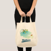 Butterflies en bloesems tote bag (Voorkant (product))