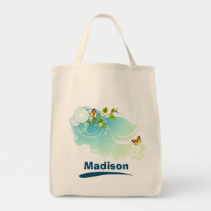 Butterflies en bloesems tote bag
