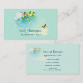 Butterflies en bloesems visitekaartje (Voorkant / Achterkant)