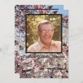 Butterflies en Blossomboom met Foto's Quote Programmakaart (Voorkant / Achterkant)