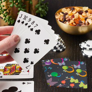 Butterflies en bubbels pokerkaarten