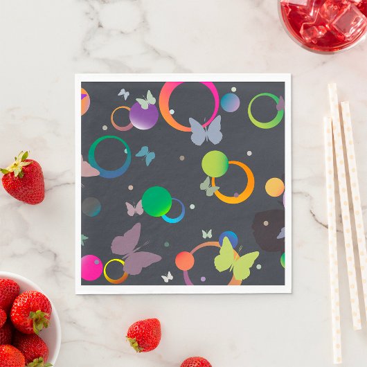 Butterflies en bubbels servet