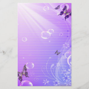 Butterflies en Bubbles Briefpapier