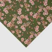 Butterflies en Cherry Blossom Tea Green Tissuepapier (Detail)