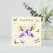 Butterflies en confetti dans. Creëer je kunst! Kaart (Staand voorkant)
