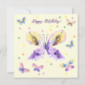 Butterflies en confetti dans. Creëer je kunst! Kaart (Voorkant)