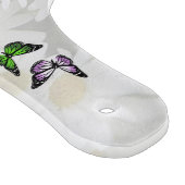 Butterflies en Daisies Glass Paddle Cutting Board Snijplank (Hoek)