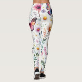 Butterflies en Daisies Leggings (Achterkant)