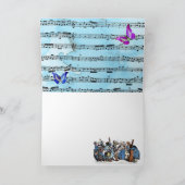 BUTTERFLIES EN DIERLIJKE BOERDERIJ ORCHESTRA BIRTH KAART (Binnen)