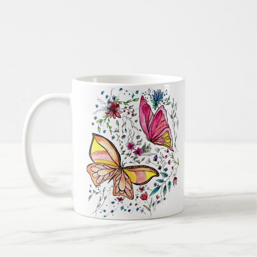 Butterflies en douanenaam koffiemok (Links)