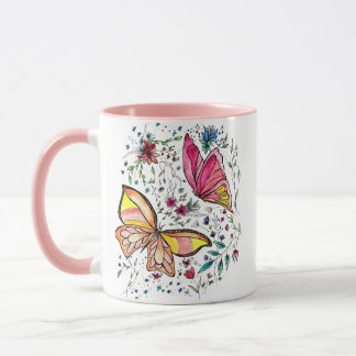 Butterflies en douanenaam mok