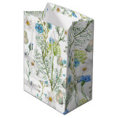 Butterflies en Dragons vliegen in de tuin Medium Cadeauzakje (Voorkant Gekanteld)