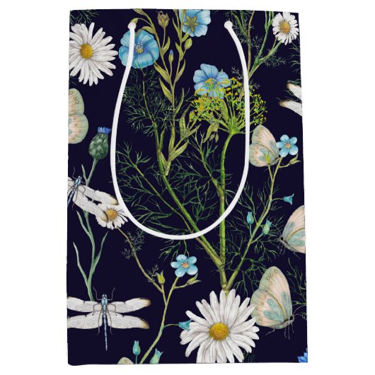 Butterflies en Dragons vliegen in de tuin Medium Cadeauzakje (Voorkant)