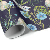 Butterflies en Dragons vliegen in de tuin P Cadeaupapier (Rol Hoek)