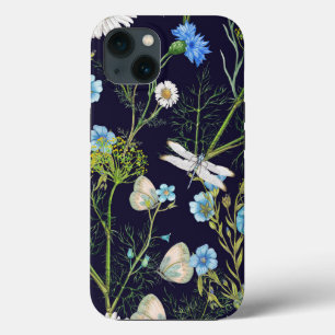 Butterflies en Dragons vliegen met bloemen Case-Mate iPhone Case