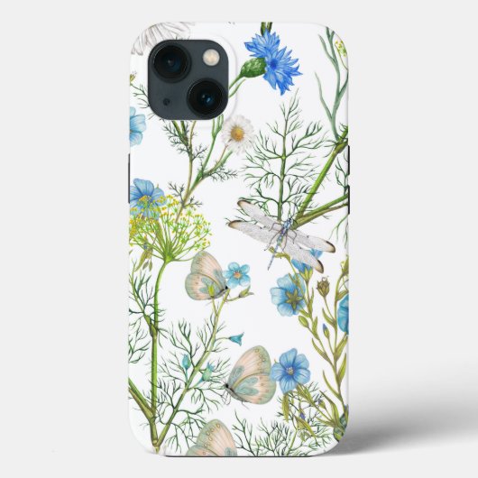 Butterflies en Dragons vliegen met bloemen Case-Mate iPhone Case (Achterkant)
