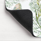 Butterflies en Dragons vliegen met bloemen Muismat (Hoek)