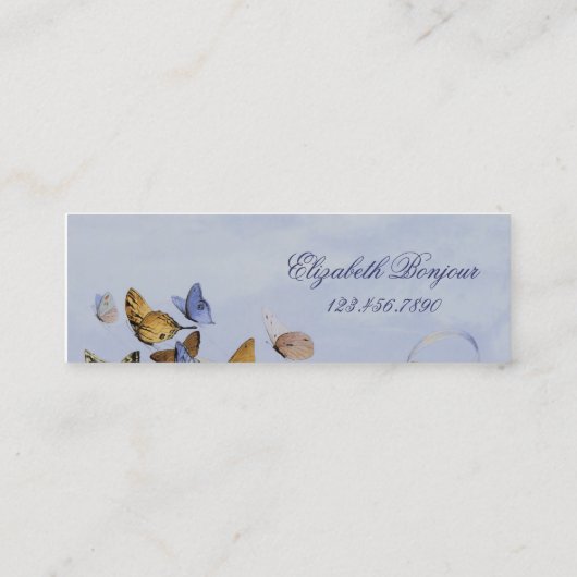 Butterflies en Fairies ~ Slim Visitekaartje (Achterkant)