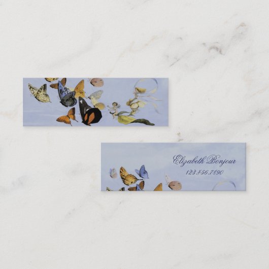 Butterflies en Fairies ~ Slim Visitekaartje (Voorkant / Achterkant)