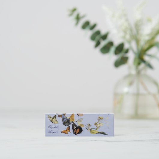 Butterflies en Fairies ~ Slim Visitekaartje (Staand voorkant)