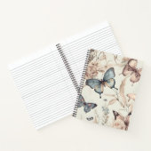 Butterflies en Floral Notitieboek (Binnen)