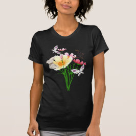 Butterflies en Flowers Apparel T-shirt