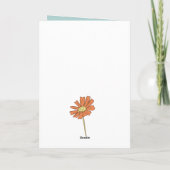 Butterflies en Flowers Cottcore Sympathie Kaart (Achterkant)